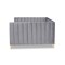 Baxton Studio Oksana Modern Glam and Luxe Light Grey Velvet Fabric and Gold Finished Queen Size Daybed 174-10983-Zoro - alternate 4